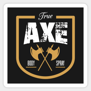 Barbarian True Axe Body Spray Vintage Gaming Sticker